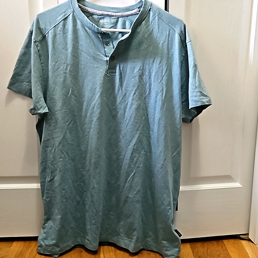 NWT Kenneth Cole Sz XL Blue Shirt